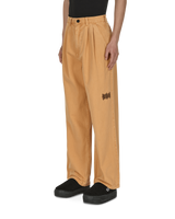 Brain Dead Livewire Pigment Dyed Herringbone Pant Squash Pants Trousers BDF21B04002030 OR03