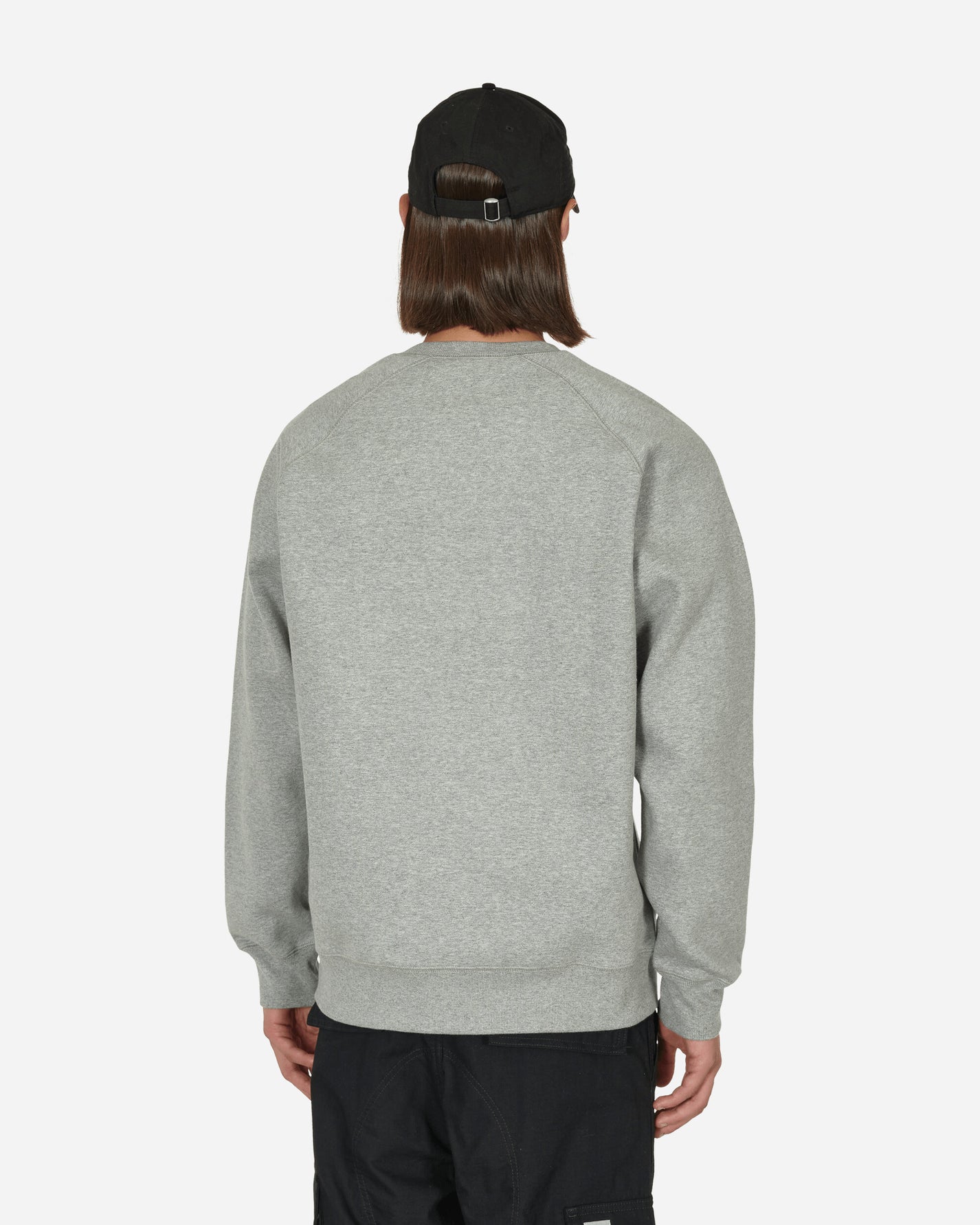 Carhartt WIP Chase Sweat Grey Heather/Gold Sweatshirts Crewneck I026383 00MXX