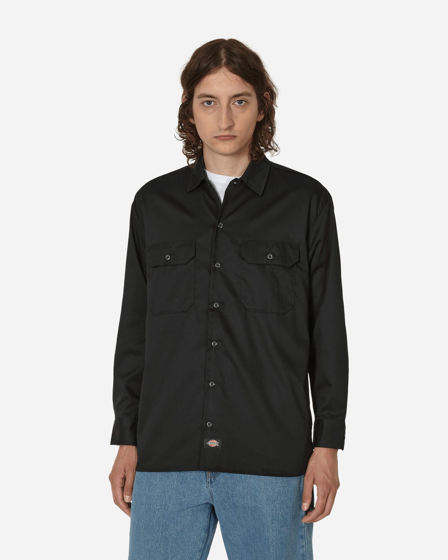 Dickies Work Shirt Ls Rec Black Shirts Longsleeve Shirt DK0A4Y26 BLK1