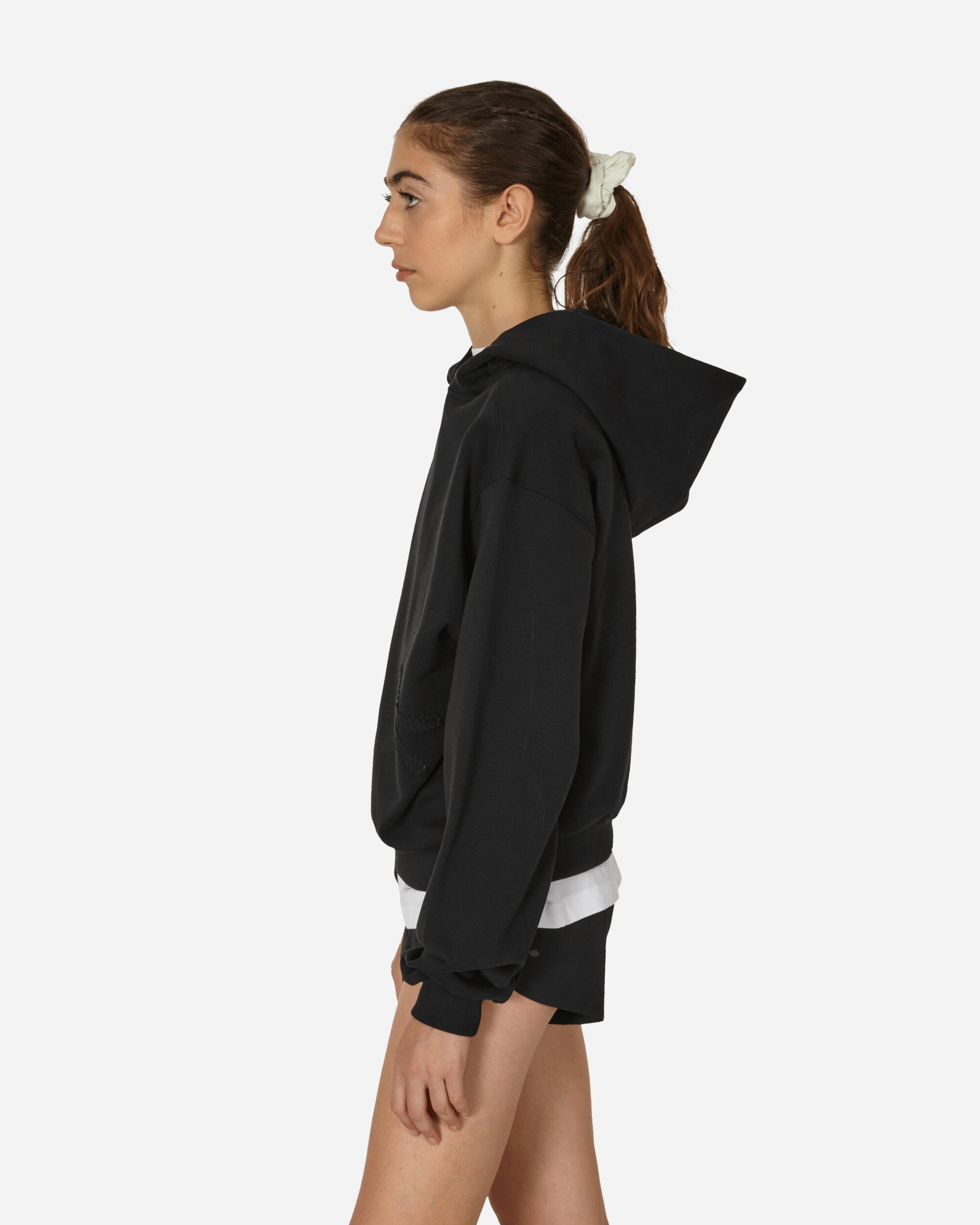 District Vision Wmns Cropped Hoodie Black Sweatshirts Hoodies CRPHOOD B