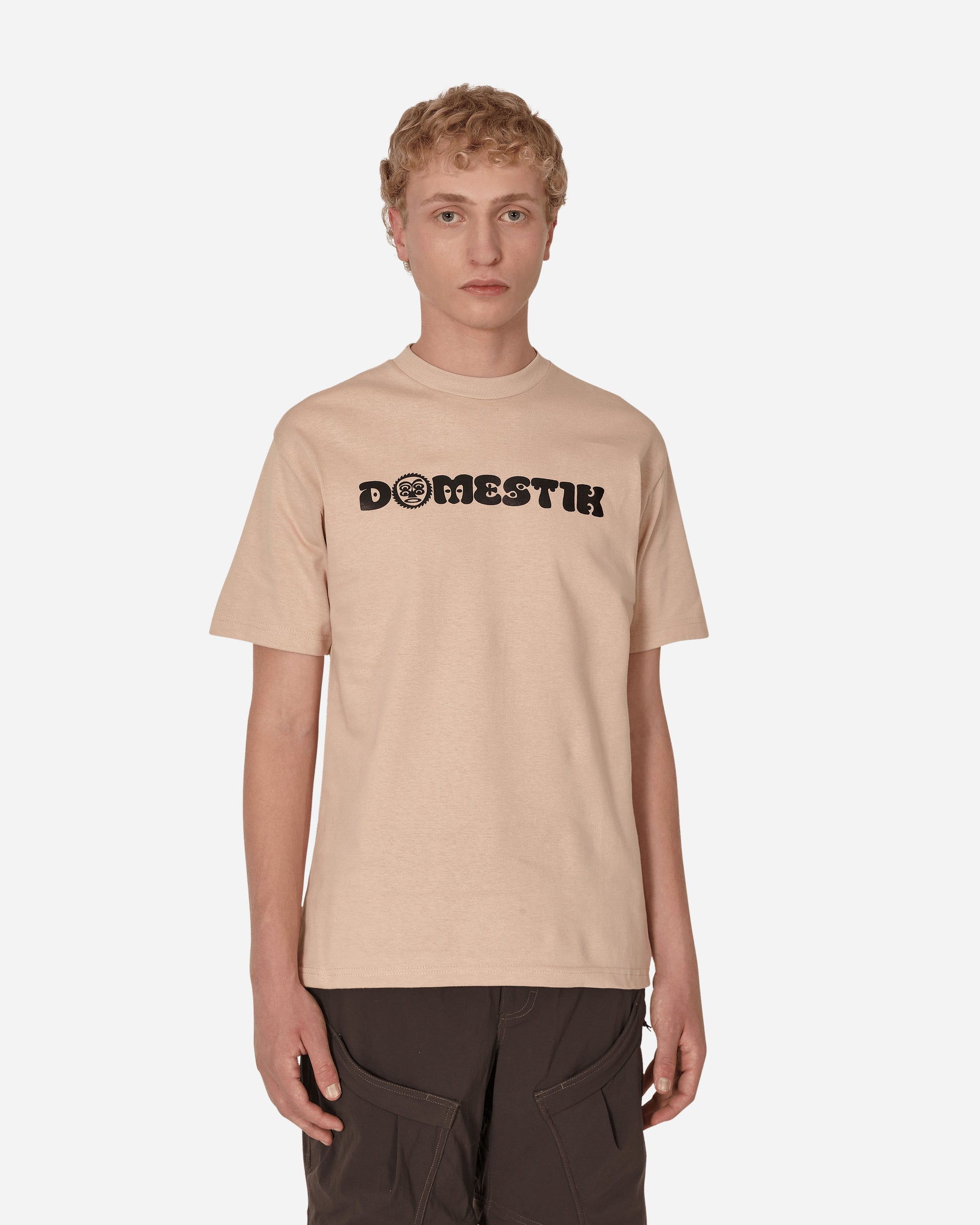Domestik Possessed T-Shirt Beige T-Shirts Shortsleeve D01250098 1
