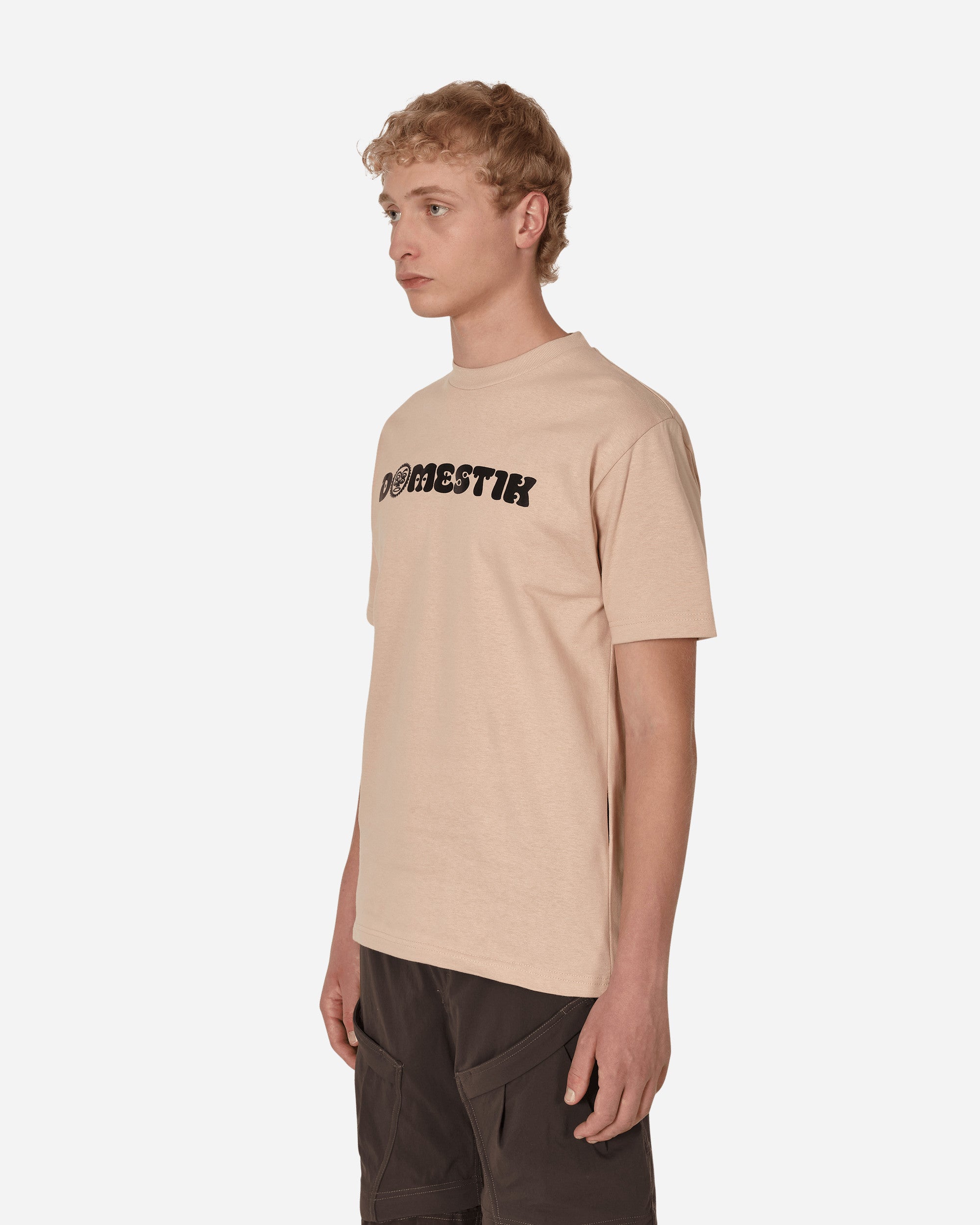 Domestik Possessed T-Shirt Beige T-Shirts Shortsleeve D01250098 1
