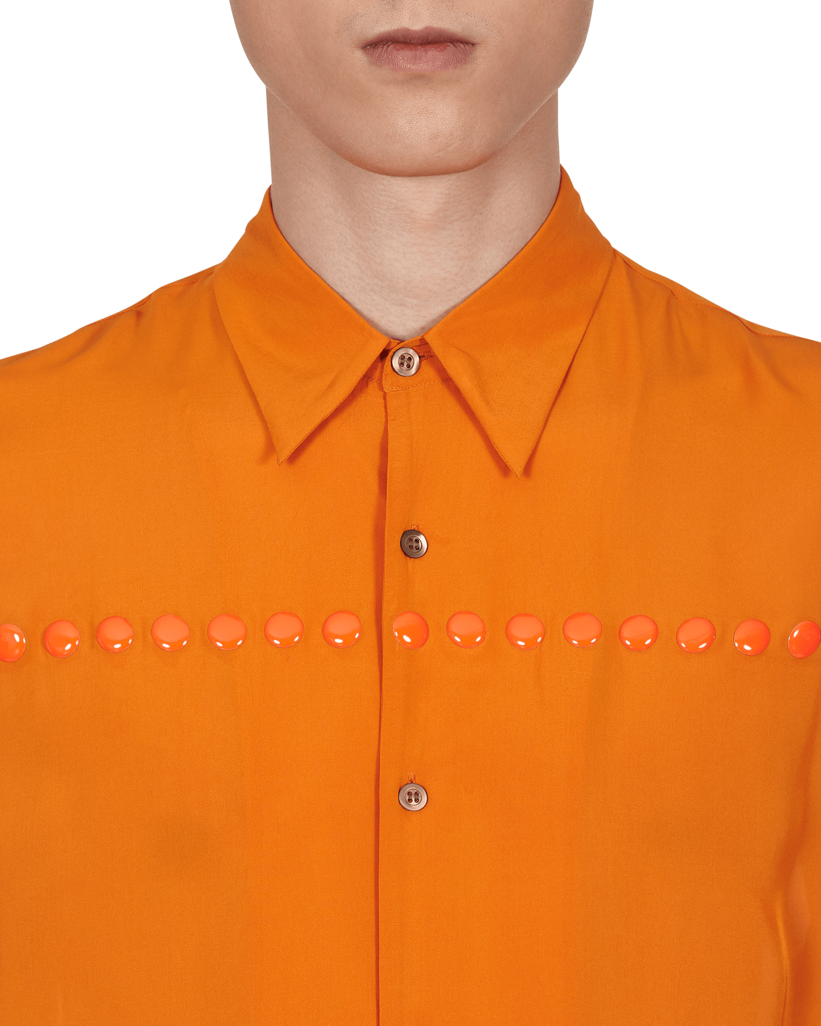 Dries Van Noten Clasen Emb 4122 Orange  Shirts Longsleeve 020739-4122 353