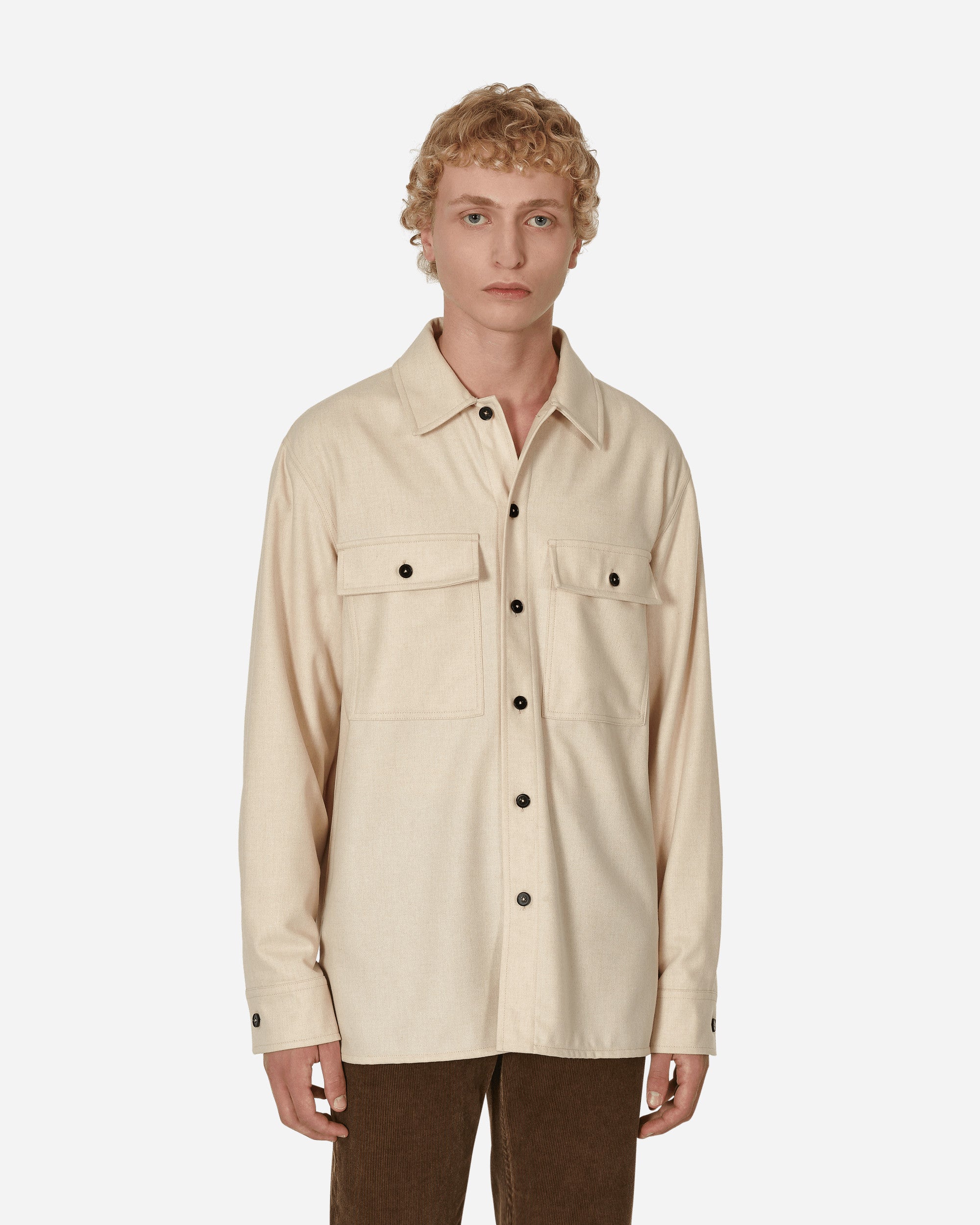 Jil Sander Overshirt Light Beige Shirts Longsleeve J47DL0001  275