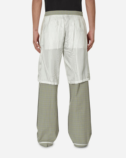 Kiko Kostadinov Orma Reversible Trouser Yellow Check/B&W Pinstripe  Pants Trousers KKSS23T07-24  001