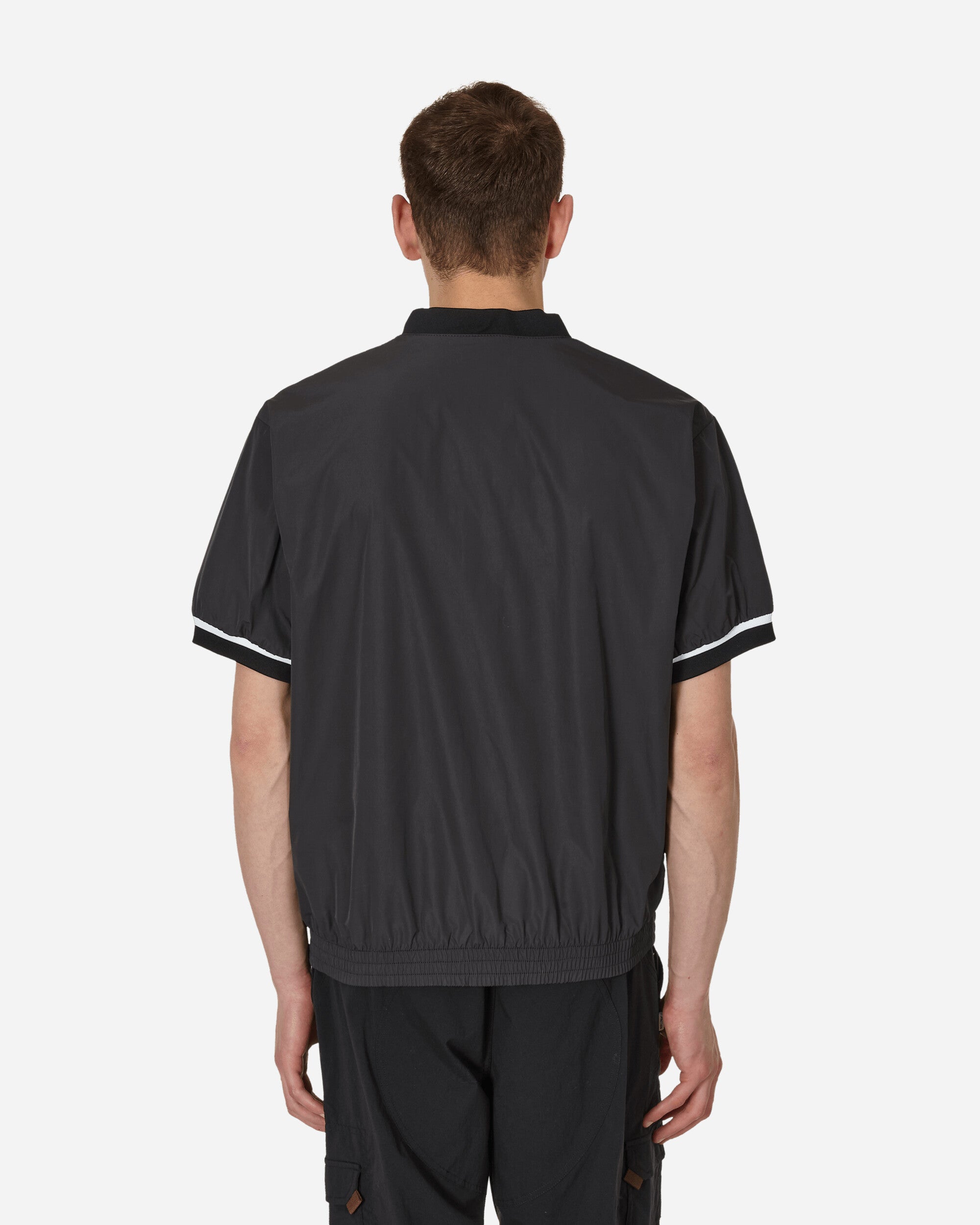 Nike M Nk Au Bb Ss Warm Up Top Black/White T-Shirts Shortsleeve DX3342-010