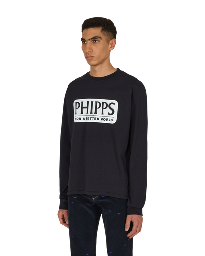 Phipps Logo Graphic Navy Gd Shirts Longsleeve T003MA2J0006 06003