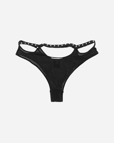 Priscavera Wmns Studded Thong Black Underwear Thongs 008026-117 BK