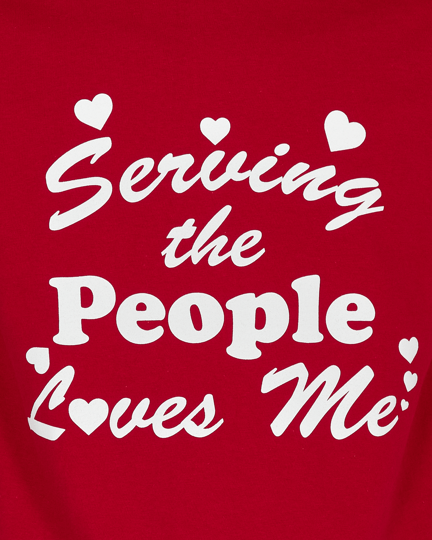 Serving The People Loves Me Red Shirts Shortsleeve STPS21ILOVETEE 002