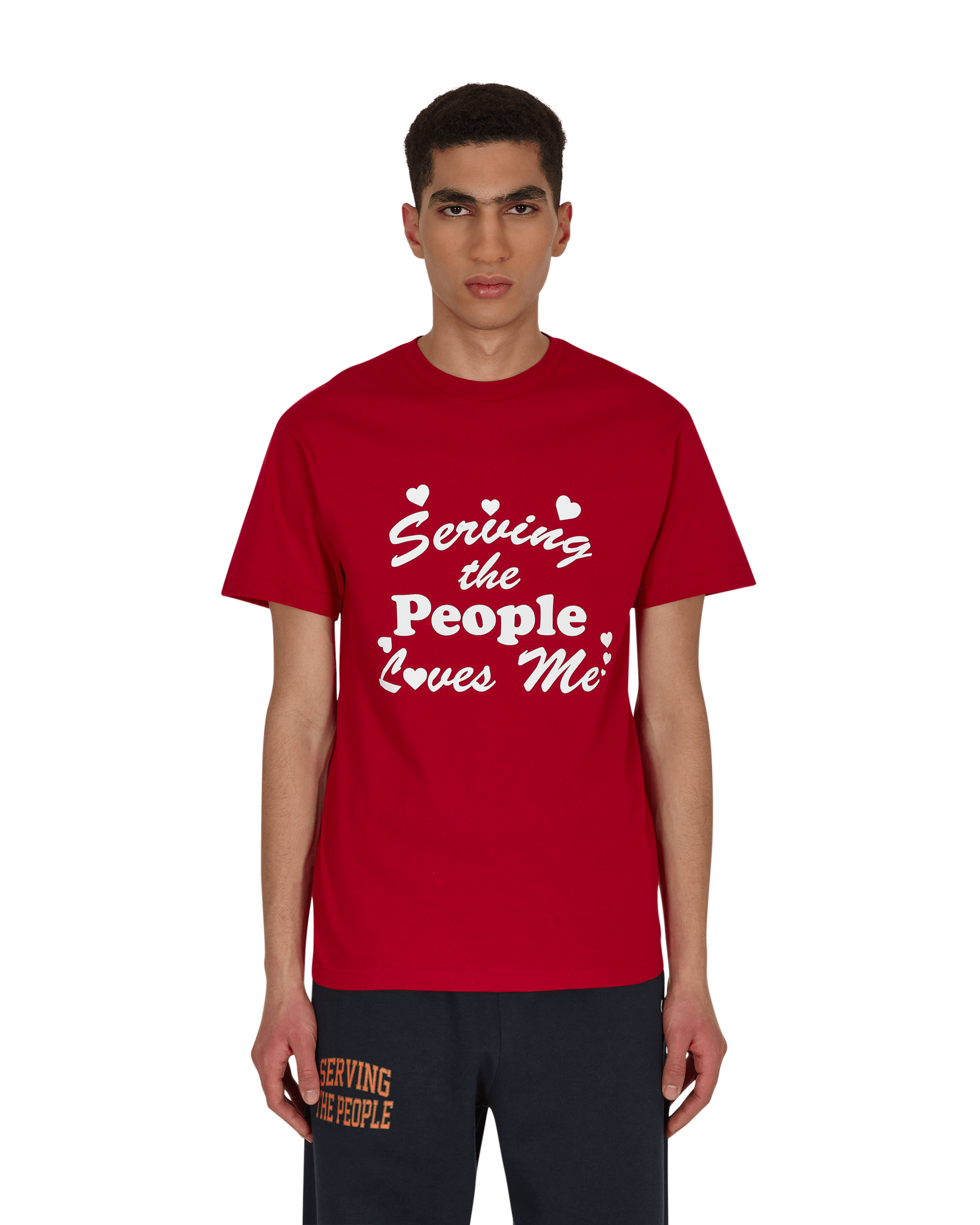 Serving The People Loves Me Red Shirts Shortsleeve STPS21ILOVETEE 002