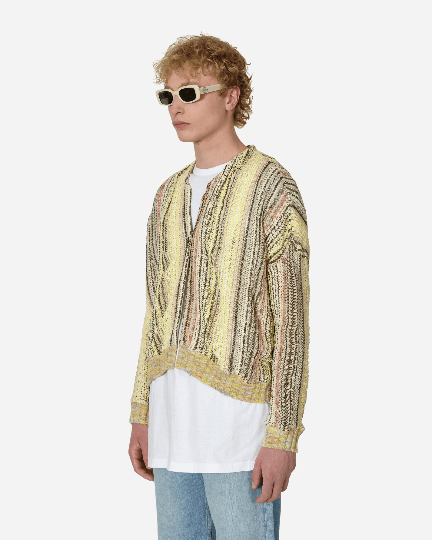 Vitelli Warp Cardigan Light Sand Knitwears Cardigans D39-A21CW 1